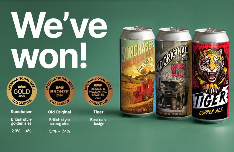 Celebrating three medal wins at the International Beer Challenge
