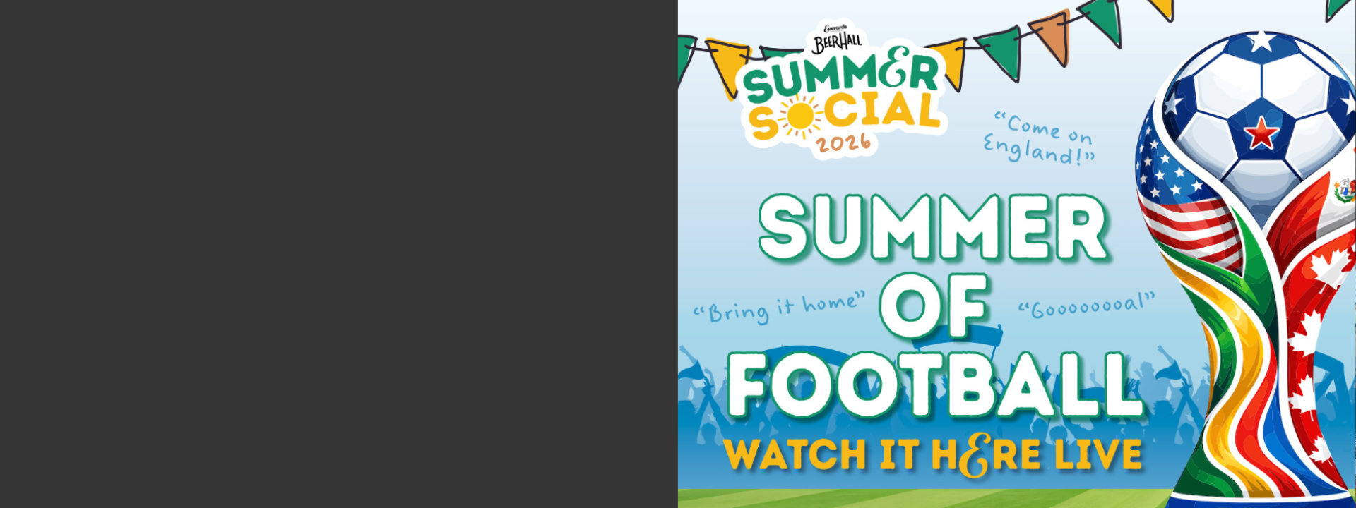 Want to reserve a table for the World Cup games?