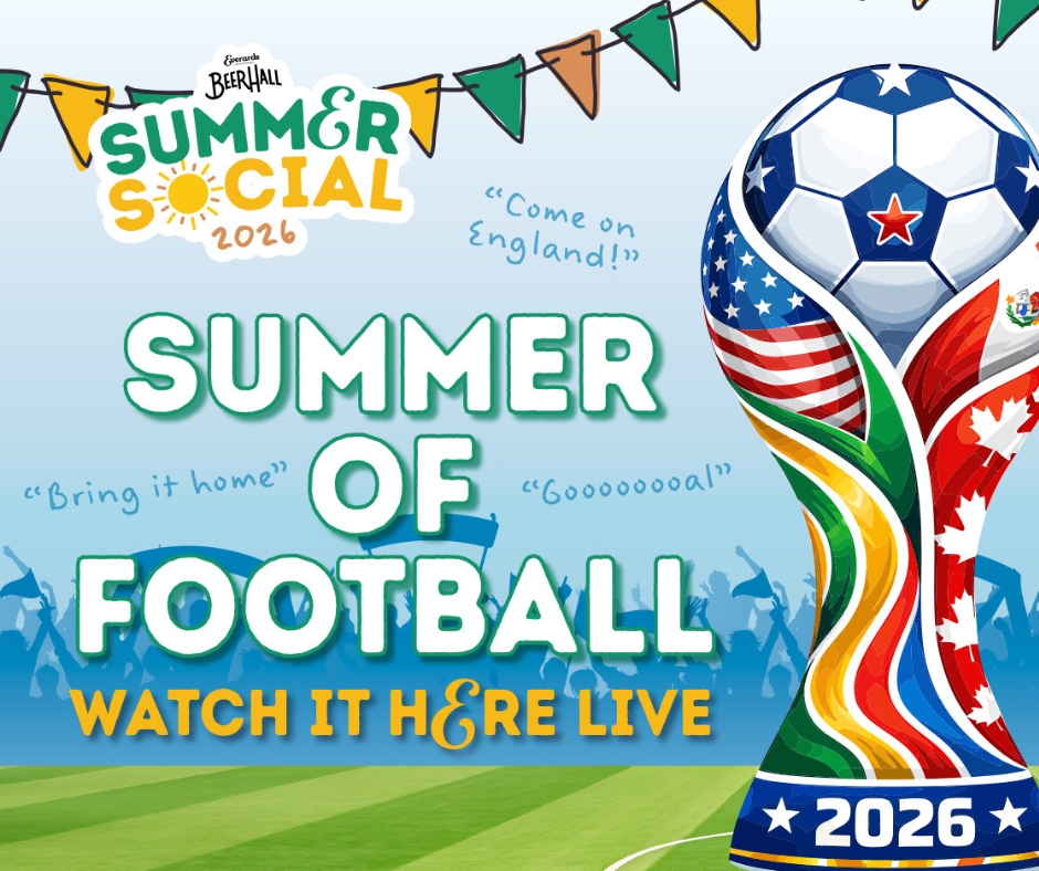Summer of Football - watch it live at the Beer Hall