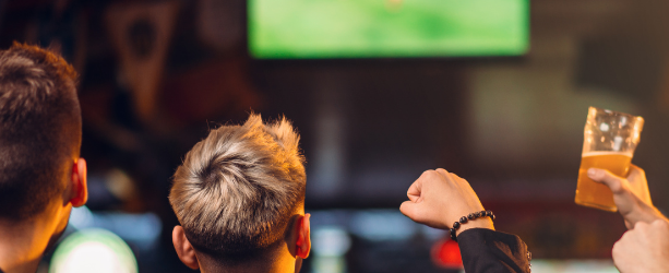 sports on TV in pub