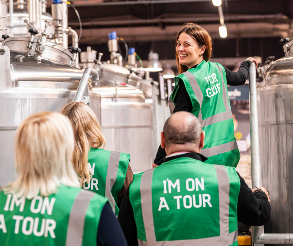 People on a brewery tour