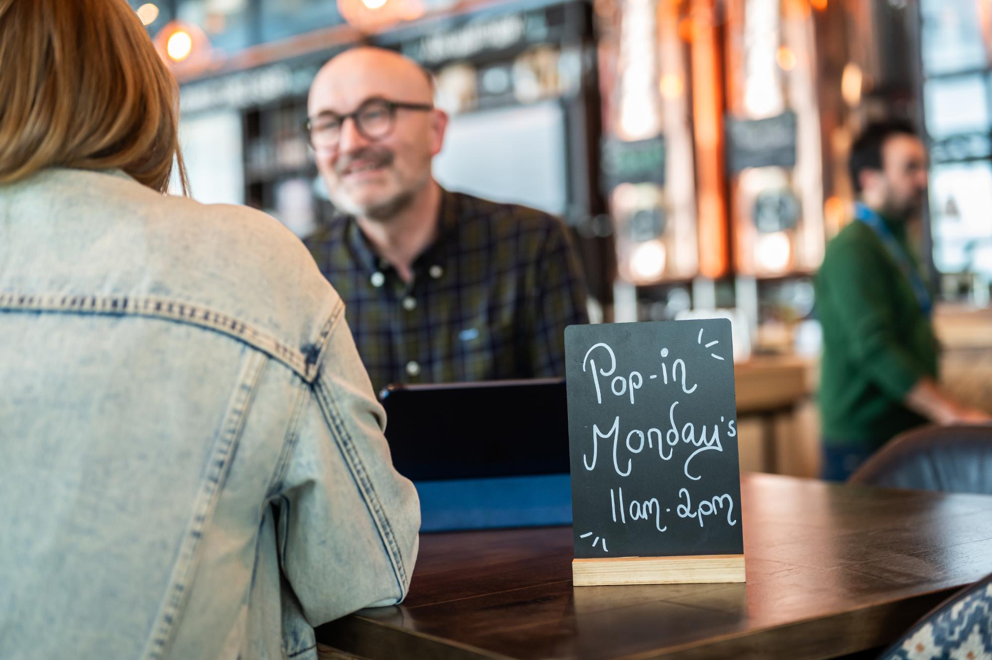 Pop-in Mondays 11am - 2pm