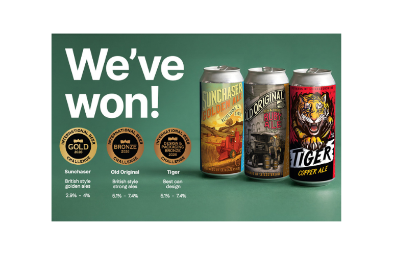 Celebrating three medal wins at the International Beer Challenge