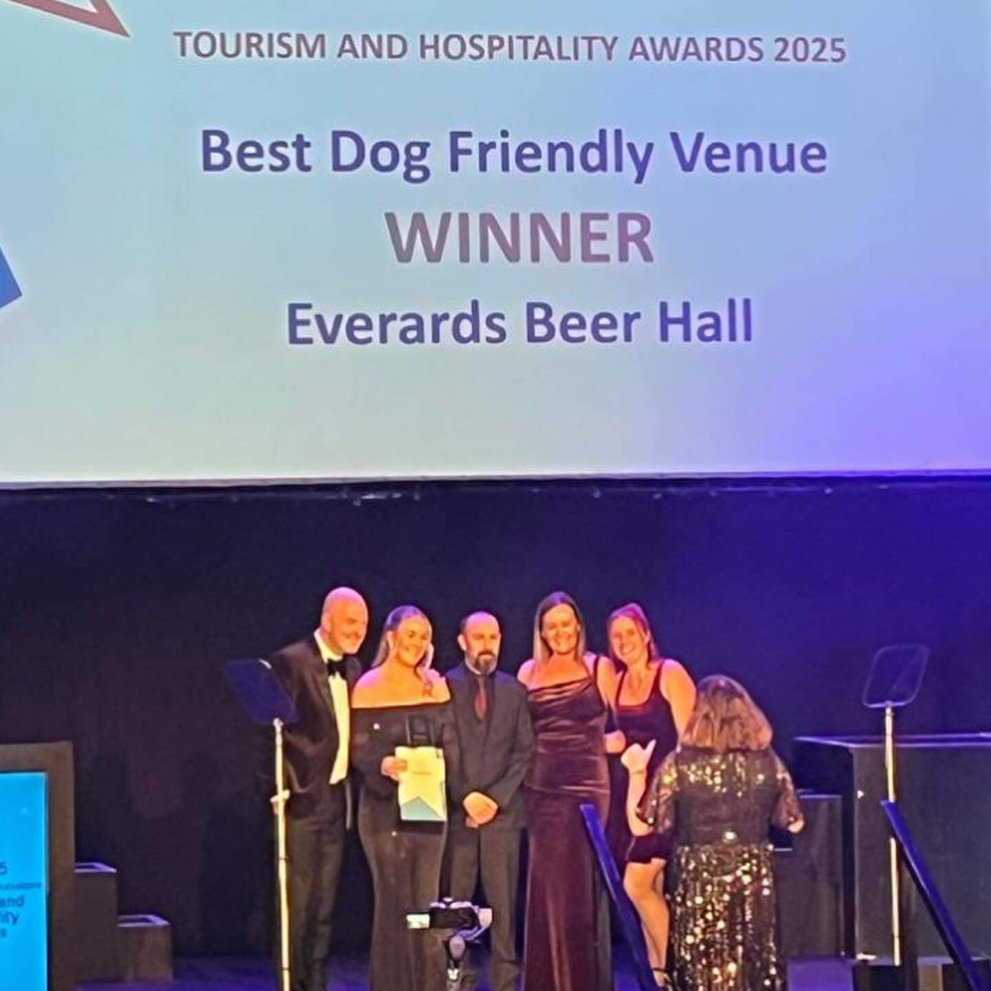We’ve only gone and won! Best Dog Friendly venue!