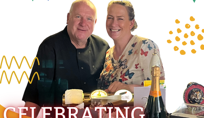 Celebrating 25 years with Mick & Linda!