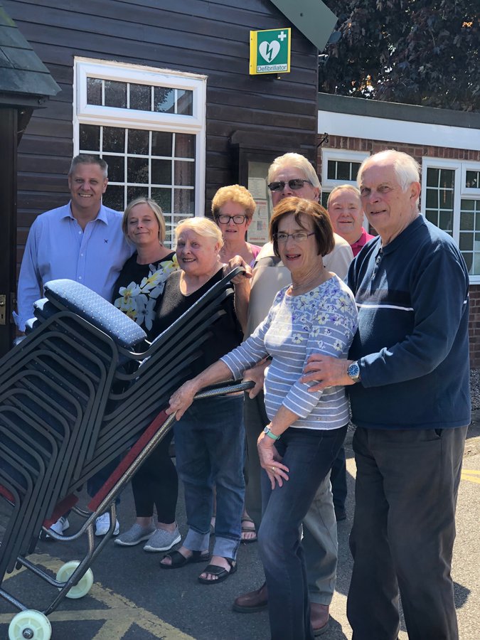 £1,000 funds new chairs for the hall!