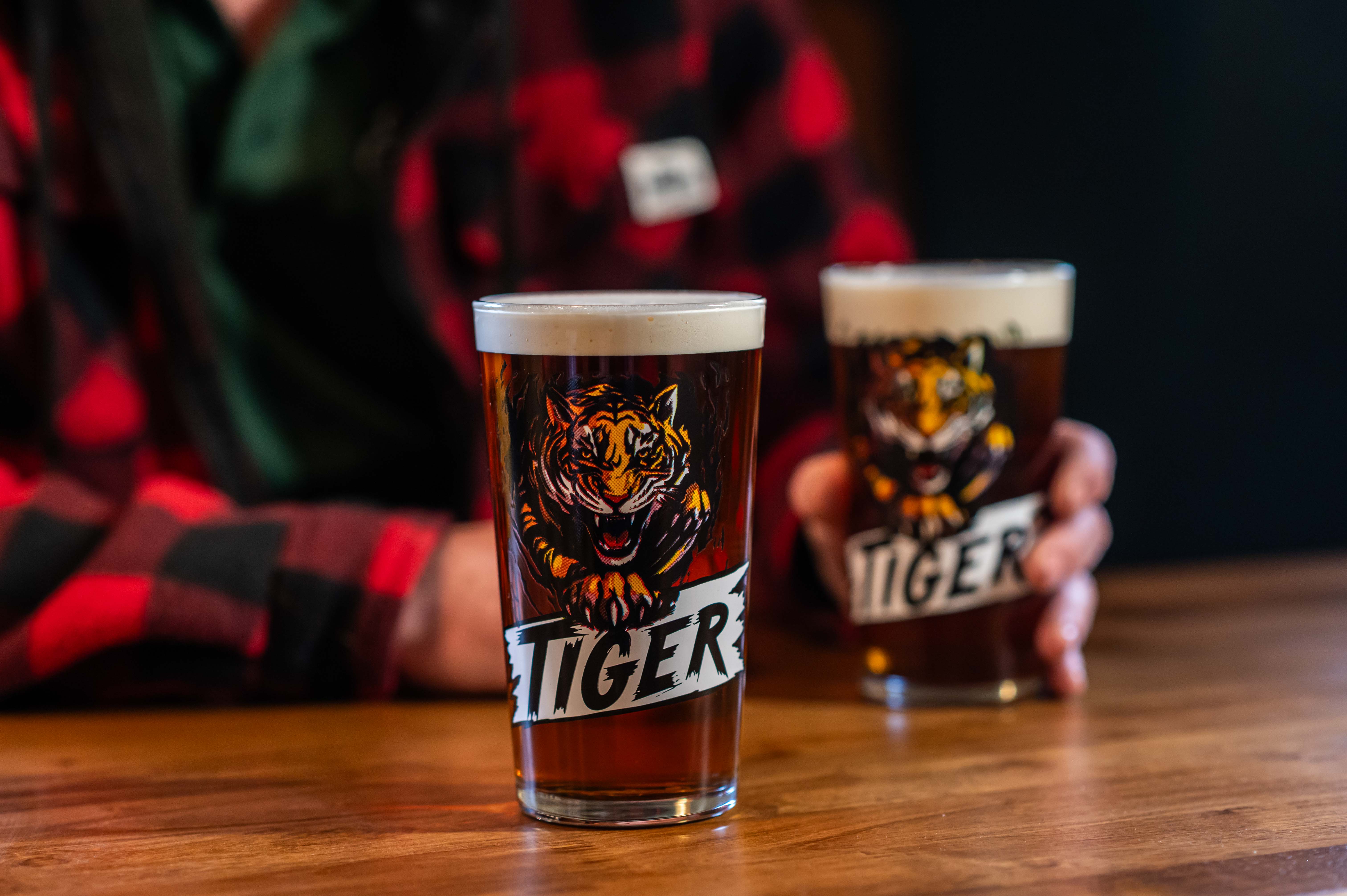 Tiger Ale in Tiger Branded Glass